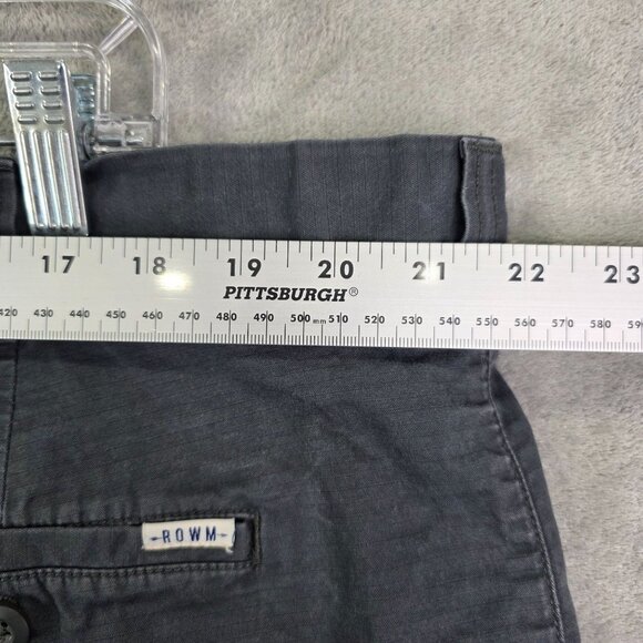 Mens Dark Gray Rowm Flat Front Shorts Cotton & Spandex Blend 9" Inseam Size 44 - Picture 6 of 9